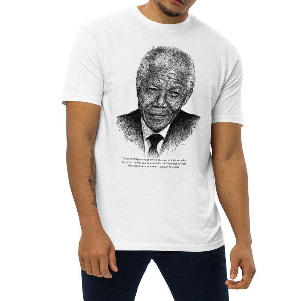 Shazar Wears Nelson Mandela Graphic Tee