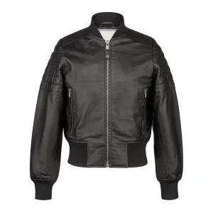 Leather Bomber Jacket
